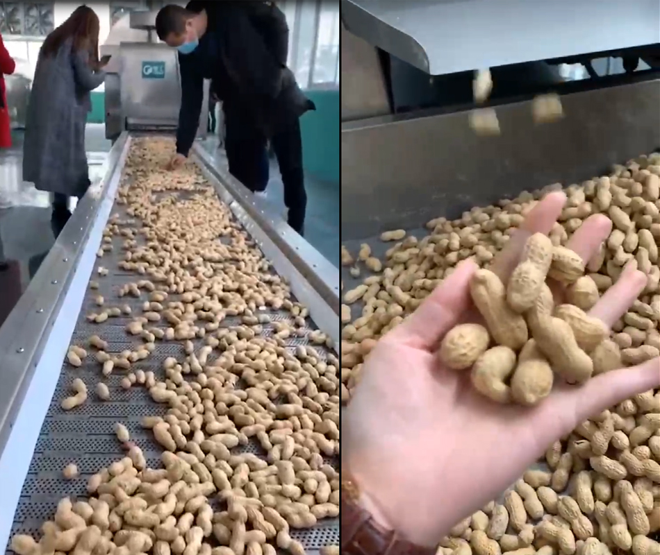 Chike electromagnetic roasting machine for peanut and production line roast peanut
