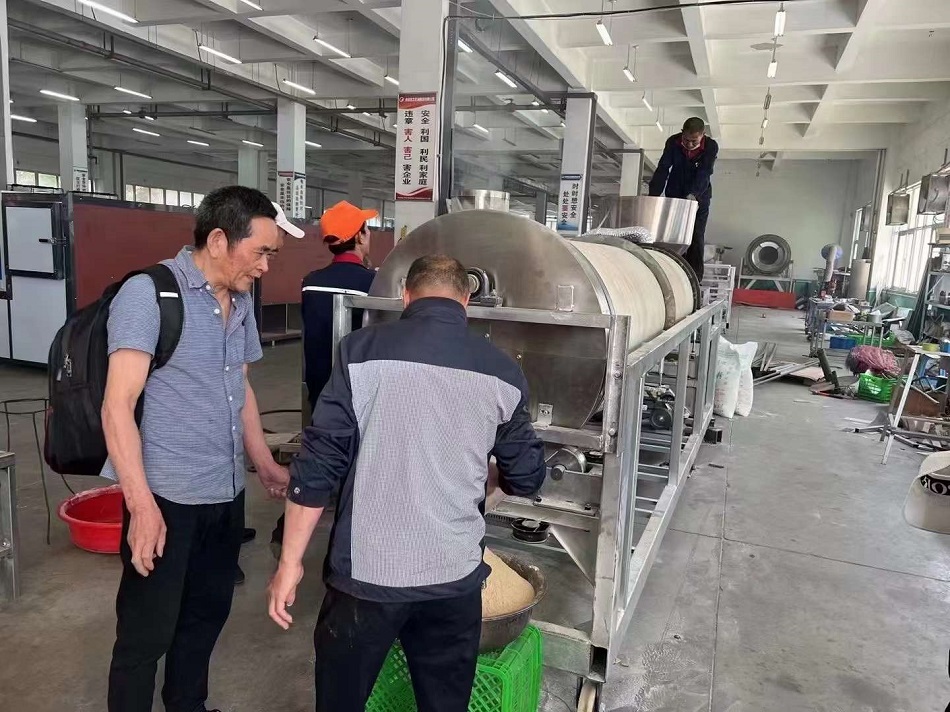 Customer test machine electromagnetic fried flour assembly line