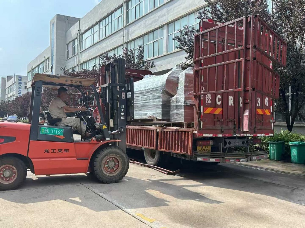 The assembly line nut roasting machine has been dispatched to Xinjiang