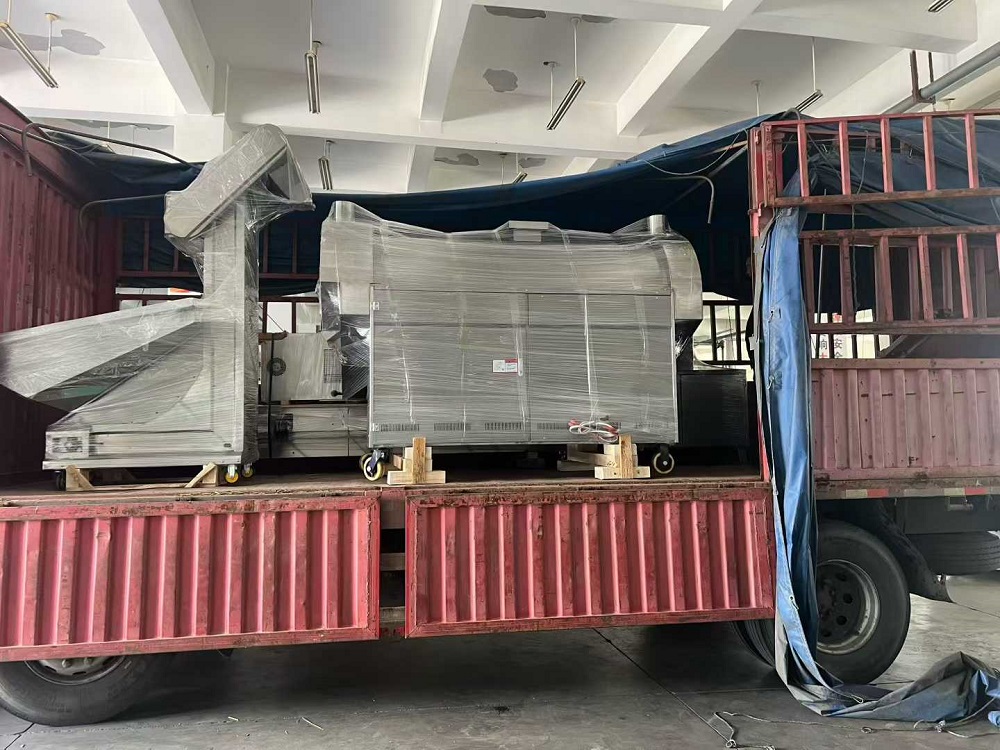 Electromagnetic food processing line ships to Xinjiang
