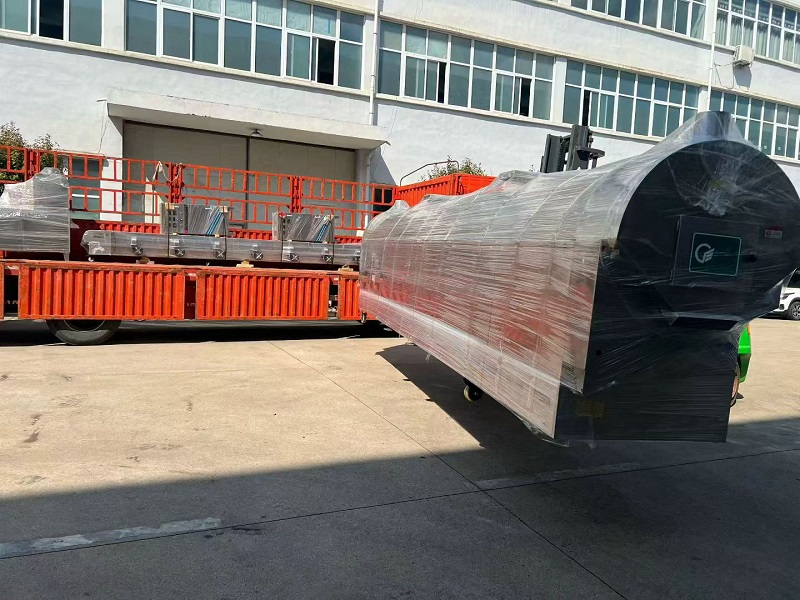 6-meter production line roasting machine has been dispatched