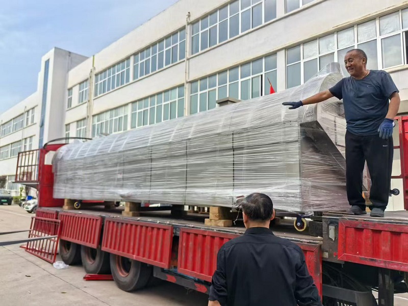 An 8-meter roasting production line has been shipped to Xinjiang.